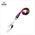 Werbe-Farbstoff Sublimation Druck Lanyard in glatten Polyester